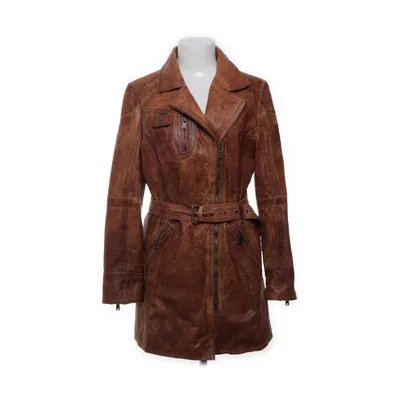 Leren jas (Bruin) van Gipsy Leer, Polyester
