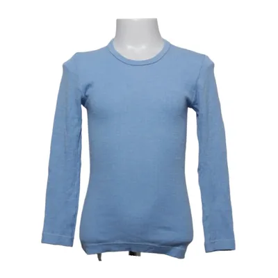 T-shirt à manches longues (Bleu) de Cosilana Coton, Soie, Laine