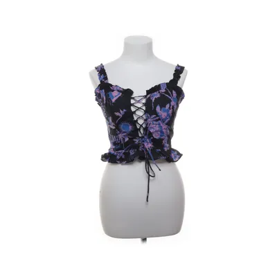 Crop top (Zwart, Meerkleurig) van Collusion Katoen