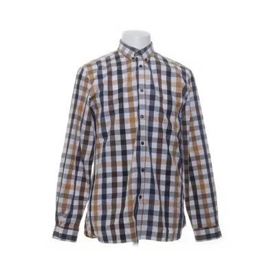 Buttondown-skjorta (Blå, Brun, Vit, Gul) från Bläck Bomull