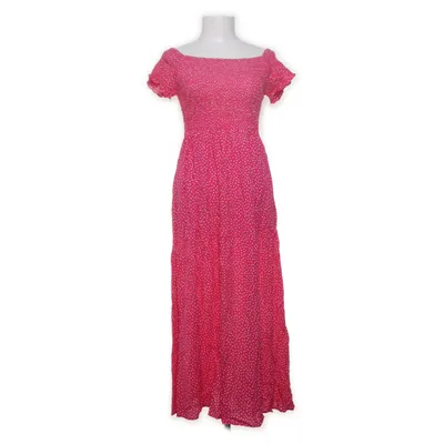 Långklänning (Rosa, Vit) från Amisu Viskos