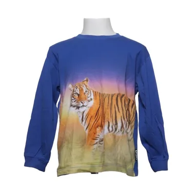 Langærmet t-shirt (Blå, Flerfarvet) fra Molo Økologisk bomuld