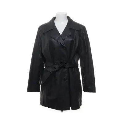 Leren jas (Zwart) van Auluna Leather Company Leer, Polyester