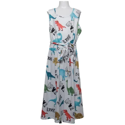 Robe (Blanc, Multicolore) de PatPat Coton, Élasthane, Polyester