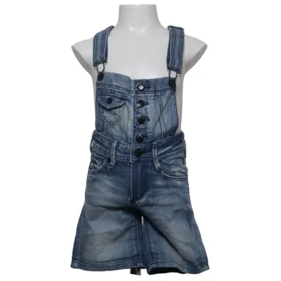 Dungaree shorts (Blue) from & NOW Cotton