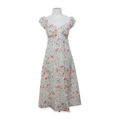 Robe (Blanc, Multicolore) de May