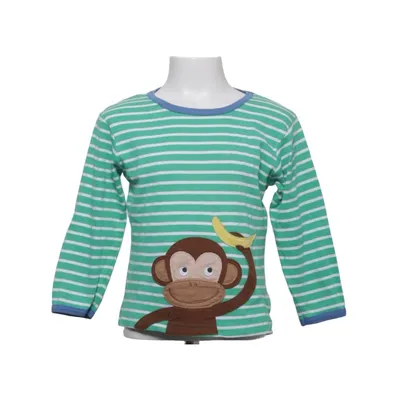T-shirt à manches longues (Vert, Blanc) de Toby Tiger Coton biologique