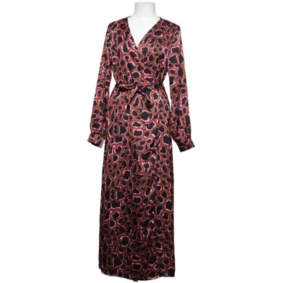 Maxi jurk (Bruin, Roze, Zwart, Meerkleurig) van Object Polyester