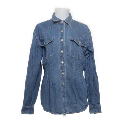 Denim blouse (Blauw) van Flash Katoen