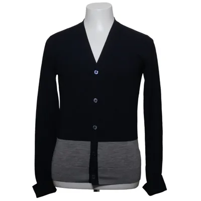 Cardigan (Blauw, Grijs, Meerkleurig) van Hardy Amies Merinowol