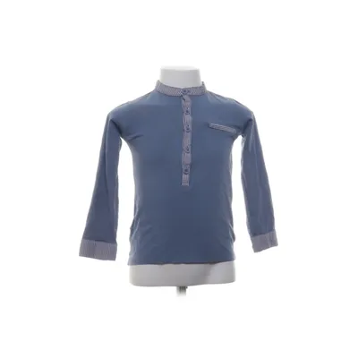 Blouse (Blue, White) from Mini a Ture Cotton, Elastane
