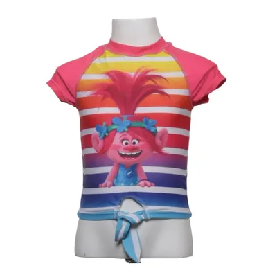 T-shirt de natation (Rose, Multicolore) de Dreamworks Trolls Élasthane, Polyester