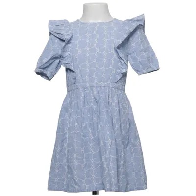 Jurk (Blauw, Wit) van WE Katoen