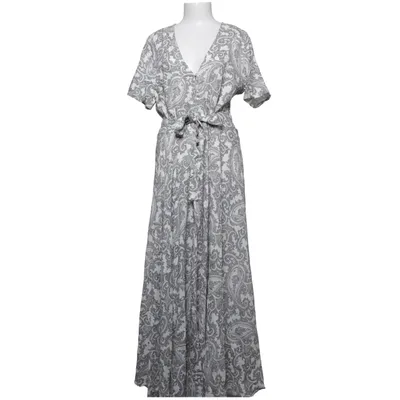 Maxi jurk (Wit, Zwart) van Object Viscose