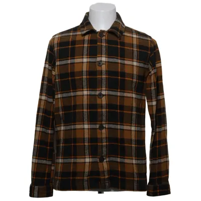 Flanellen overhemd (Bruin, Zwart, Wit) van Knowledge Cotton Apparel Organisch katoen