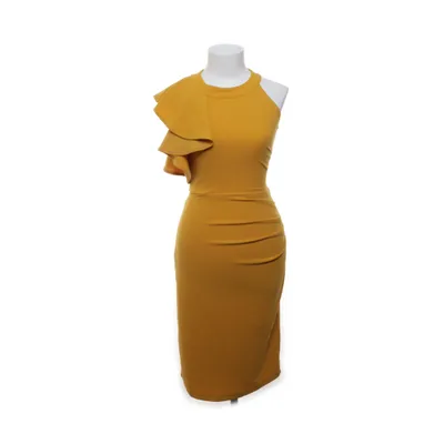 Cocktailjurk (Geel) van Miusol Elastaan, Polyester