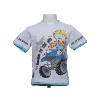 T-shirt (Blanc, Bleu, Multicolore) de Bob the Builder Coton