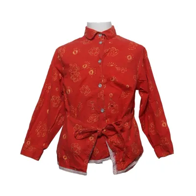 Robe chemise (Rouge, Jaune) de Cakewalk Coton