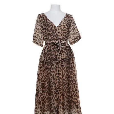 Wrap dress (Beige, Brown, Black) from Baum Und Pferdgarten Recycled polyester