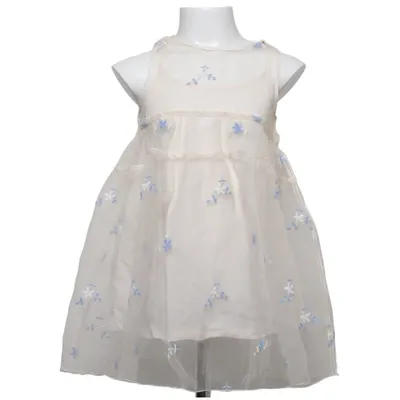 Klänning (Vit, Blå) från Zara Polyester