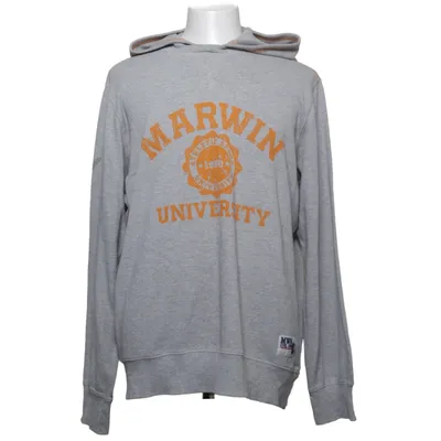 Kapuzenpullover (Grau, Orange) von Marwin Sports Baumwolle, Polyester