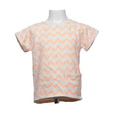 T-shirt (Wit, Oranje) van Zara Girls Casual Collection Katoen, Polyester