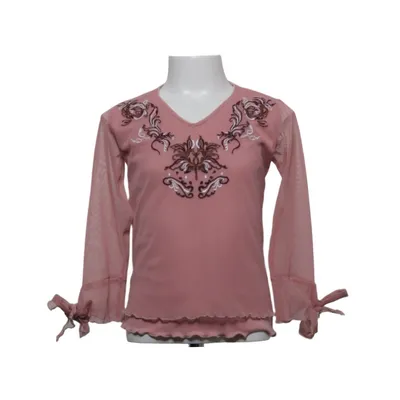 Langærmet t-shirt (Leroy Jr L/S Top) fra Pink Polyester