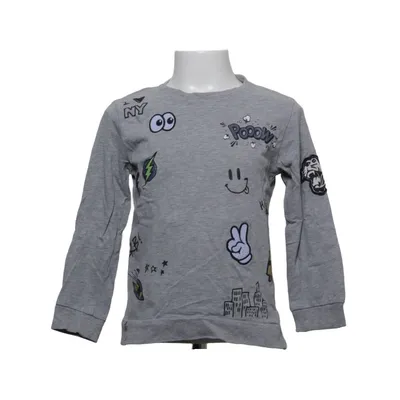 Sweatshirt (Gray, Multicolored) from Lindex Kids Cotton, Viscose