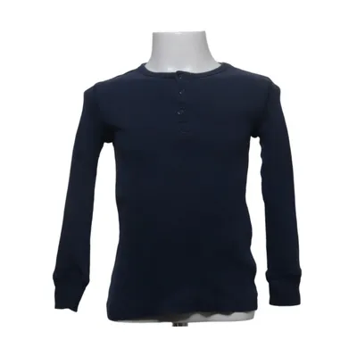 Henley shirt (Blauw) van H&M Basic Katoen