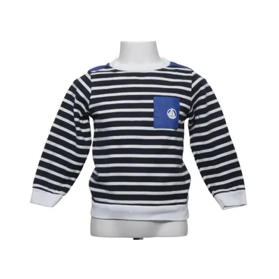 Lange mouwen shirt (Blauw, Wit) van Petit Bateau Katoen, Polyester