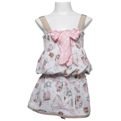 Robe (Blanc, Multicolore) de Monnalisa Coton