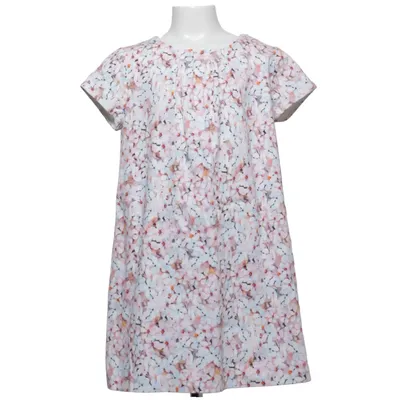 Kjole (Hvid, Flerfarvet) fra Zara Girls Soft Collection Bomuld, Elastan