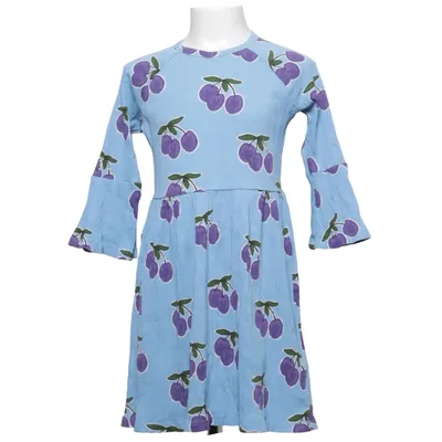 Klänning (Blå, Lila, Flerfärgad) från Mini Rodini Elastan, Ekologisk bomull