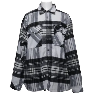 Chemise en flanelle (Noir, Blanc, Gris) de Catmandoo Polyester, Laine