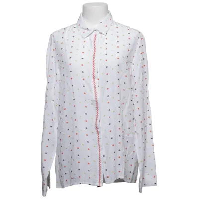 Chemise (Blanc, Multicolore) de Open End Viscose