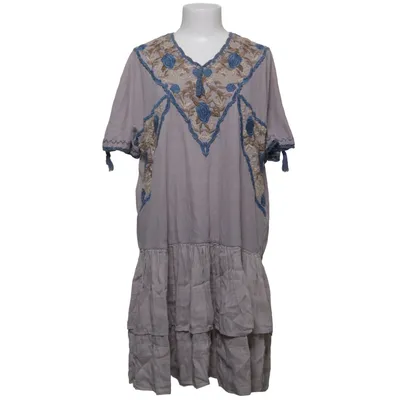 Robe (Gris, Bleu, Multicolore) de Manoush Coton, Lin, Soie