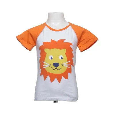 T-shirt (Wit, Oranje, Geel) van Ricochet Katoen