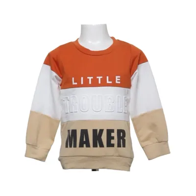 Sweatshirt (Oranje, Wit, Beige) van PatPat Polyester