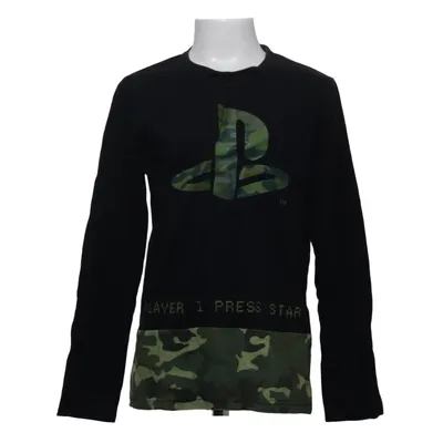 T-shirt à manches longues (Noir, Vert) de Playstation Coton