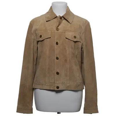 Leather jacket (Beige) from Bagatelle Leather, Polyamide