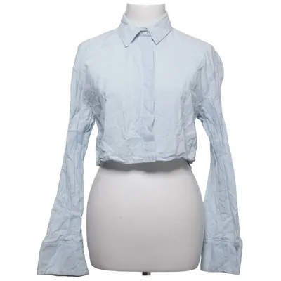 Shirt (Blauw) van Zara Katoen, Linnen