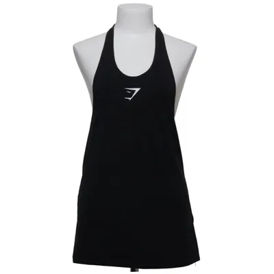 Sports tank top (Black) from Gymshark Cotton, Elastane