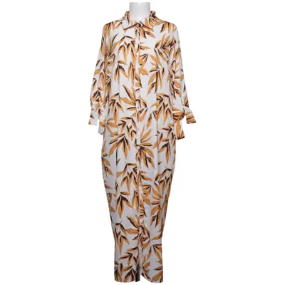 Shirt dress (White, Brown) from Dancing Leopard Recycled polyester