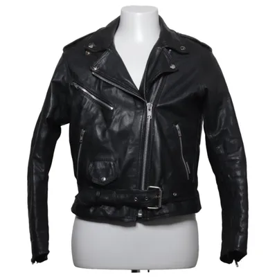 Bikerjakke (Sort) fra 4Bikers Læder, Polyester