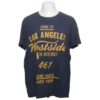 T-shirt (Blauw) van Denim Factory Katoen, Polyester