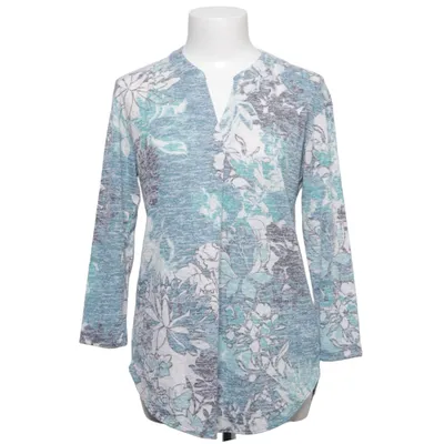 Blouse (Blauw, Meerkleurig) van Van Heusen Polyester, Viscose