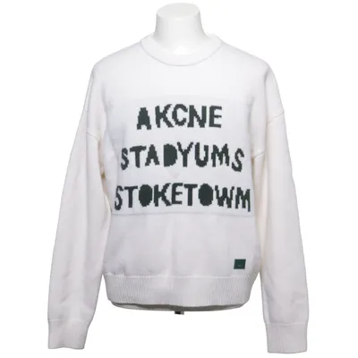 Sweater (Hvid, Sort) fra Acne Studios Uld