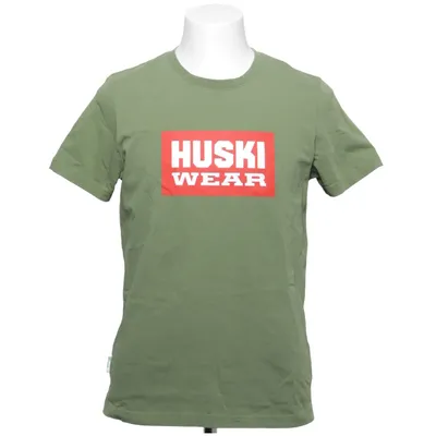 T-shirt (Grön, Röd) från Huski Wear Ekologisk bomull