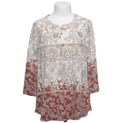 Blouse (Wit, Bruin, Meerkleurig) van Style & Co Polyester, Viscose