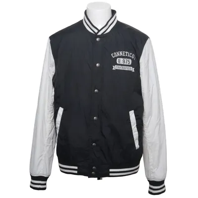 Collegejakke (Sort, Hvid) fra Jack & Jones Vintage Bomuld